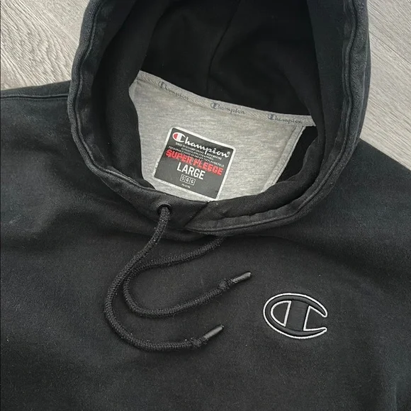 Champion Black Hoodie - Picture 3 of 3